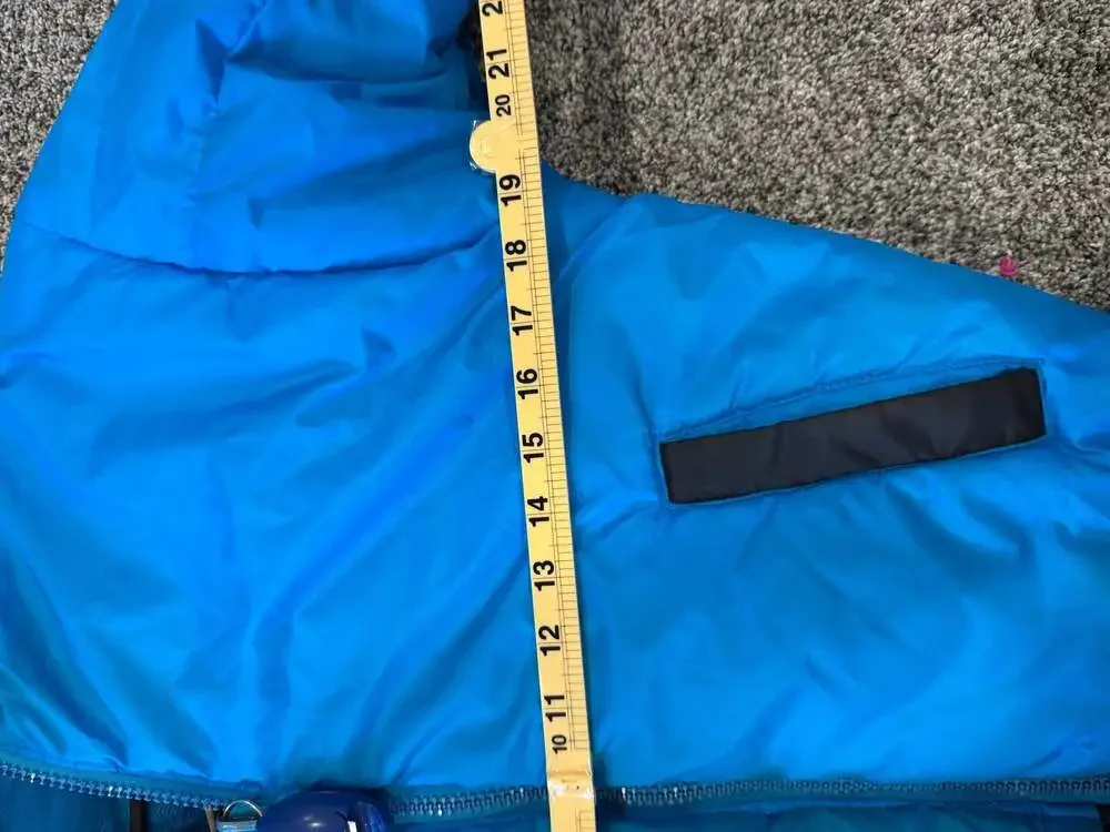KIDS Vintage NFL Carolina Panthers Reversible Full-Zip Winter Puffer Jacket